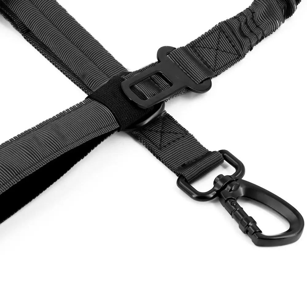 Dog Leash Heavy-Duty Double-Handle Tactical Bungee Leash with Padded Handles, Seatbelt Attachment, & Reinforced Swivel Clip, Pet Leash for Small Medium Large Dogs and Cats Outdoor Dog Accessories #Backtoschool