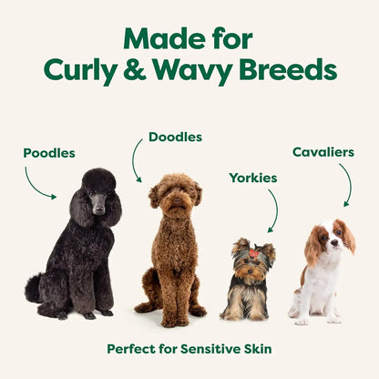 Earth Rated | 3-In-1 Curly & Wavy Coated Dog & Puppy Shampoo, Conditioner & Deodorizer - 16 Oz - Formulated to Tackle Tangles & Restore Curls