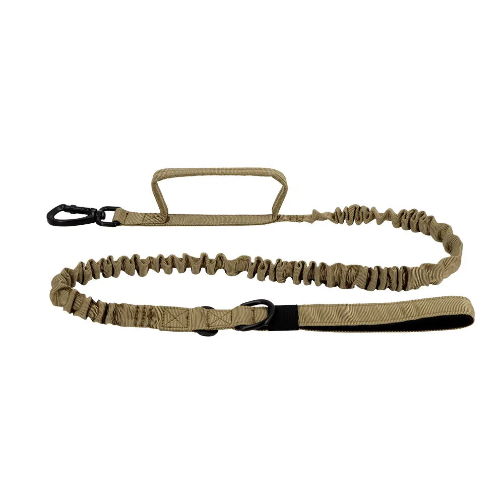 Dog Leash Heavy-Duty Double-Handle Tactical Bungee Leash with Padded Handles, Seatbelt Attachment, & Reinforced Swivel Clip, Pet Leash for Small Medium Large Dogs and Cats Outdoor Dog Accessories #Backtoschool