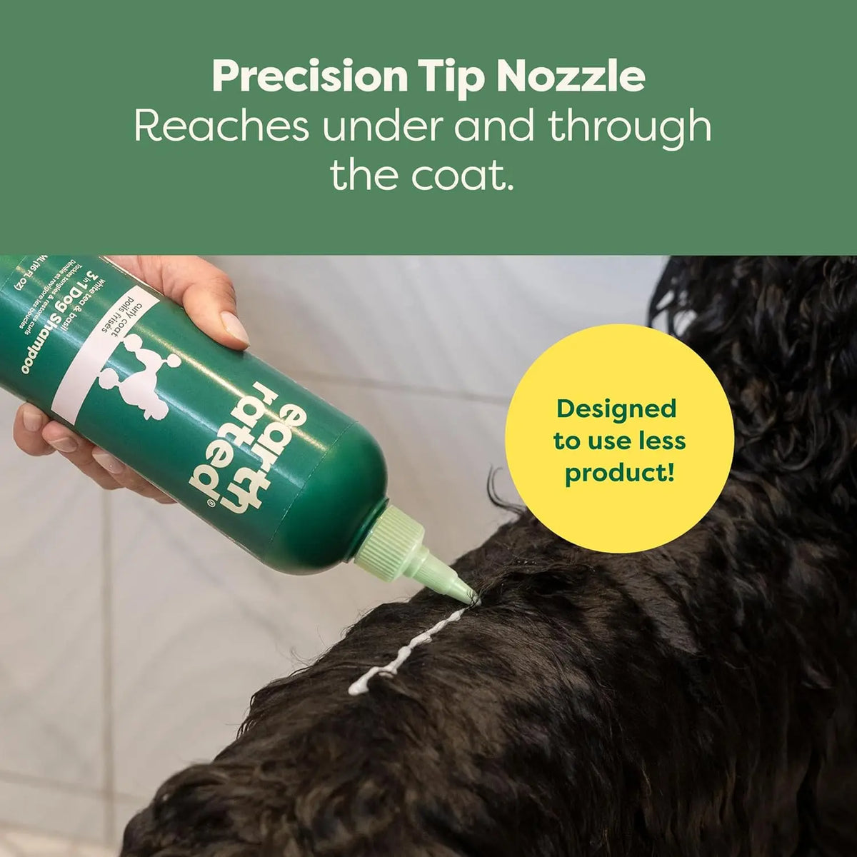 Earth Rated | 3-In-1 Curly & Wavy Coated Dog & Puppy Shampoo, Conditioner & Deodorizer - 16 Oz - Formulated to Tackle Tangles & Restore Curls