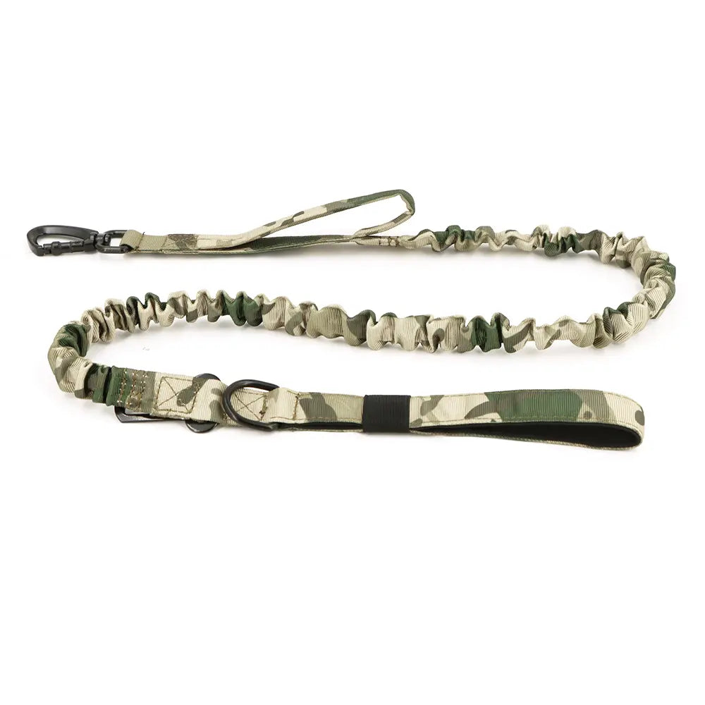 Dog Leash Heavy-Duty Double-Handle Tactical Bungee Leash with Padded Handles, Seatbelt Attachment, & Reinforced Swivel Clip, Pet Leash for Small Medium Large Dogs and Cats Outdoor Dog Accessories #Backtoschool