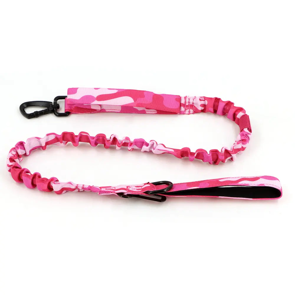 Dog Leash Heavy-Duty Double-Handle Tactical Bungee Leash with Padded Handles, Seatbelt Attachment, & Reinforced Swivel Clip, Pet Leash for Small Medium Large Dogs and Cats Outdoor Dog Accessories #Backtoschool
