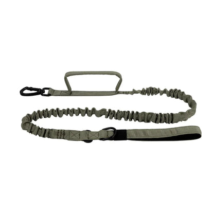 Dog Leash Heavy-Duty Double-Handle Tactical Bungee Leash with Padded Handles, Seatbelt Attachment, & Reinforced Swivel Clip, Pet Leash for Small Medium Large Dogs and Cats Outdoor Dog Accessories #Backtoschool