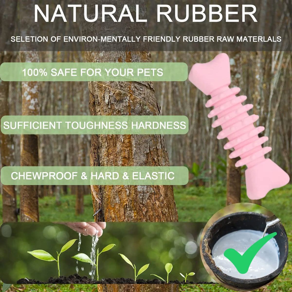 Durable Pet Chew Toy Set, 6 Counts/Set Mixed Style Interactive Tough Chewer Dog Teeth Cleaning Toy, Interactive Dog Teeth Grinding Toy
